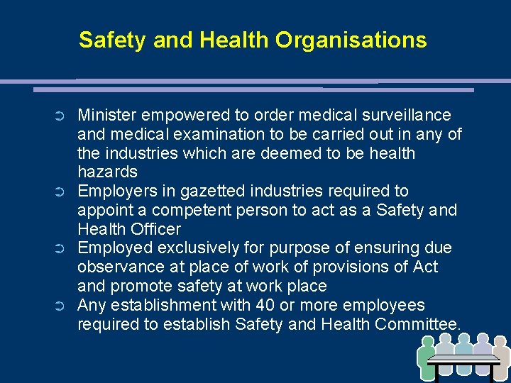 Safety and Health Organisations ➲ ➲ Minister empowered to order medical surveillance and medical