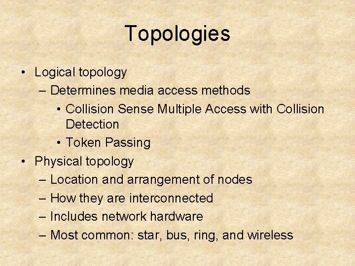 SYSTEM ADMINISTRATION Chapter 1 Logical and Physical Network