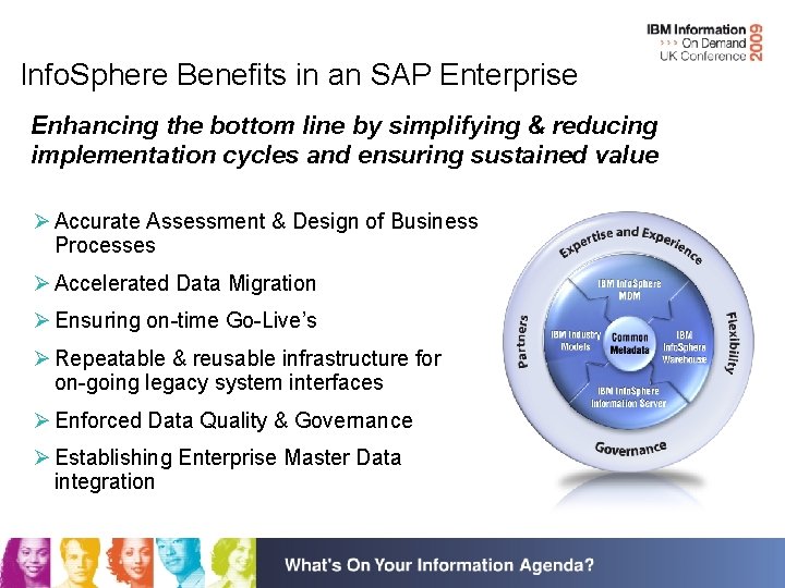 Info. Sphere Benefits in an SAP Enterprise Enhancing the bottom line by simplifying &