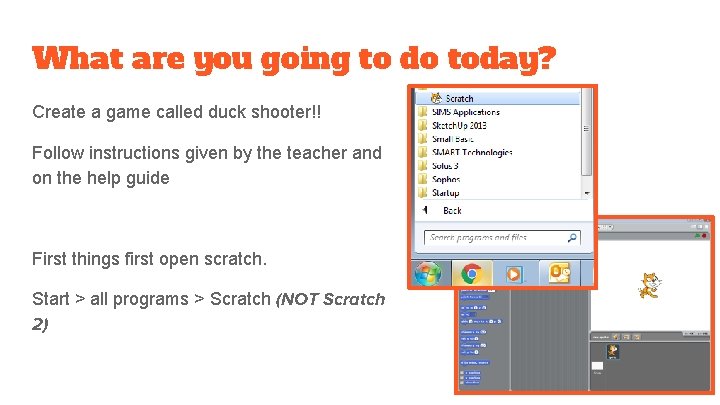 What are you going to do today? Create a game called duck shooter!! Follow