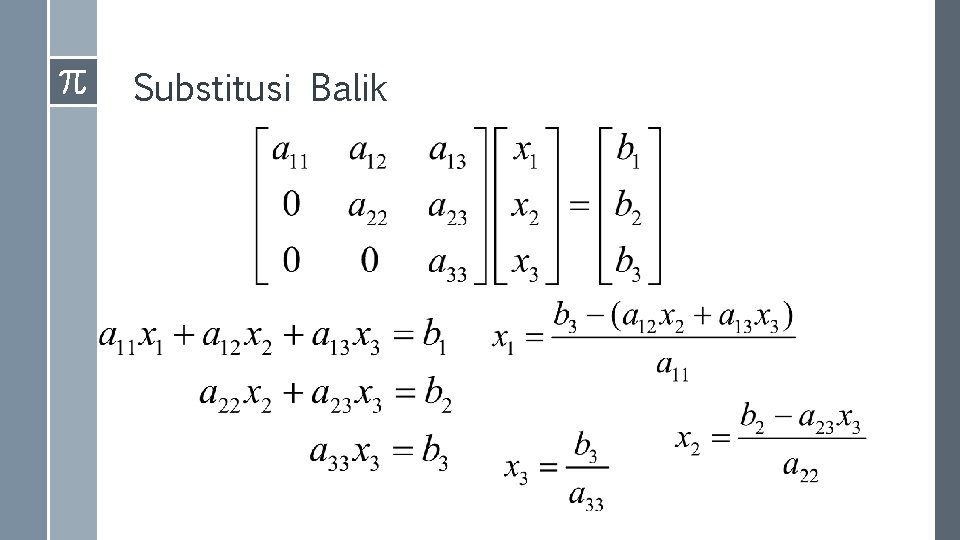 Substitusi Balik 