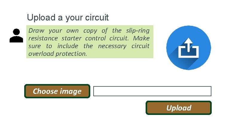 Upload a your circuit Draw your own copy of the slip-ring resistance starter control