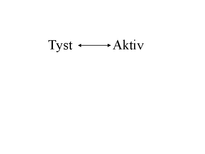 Tyst Aktiv 