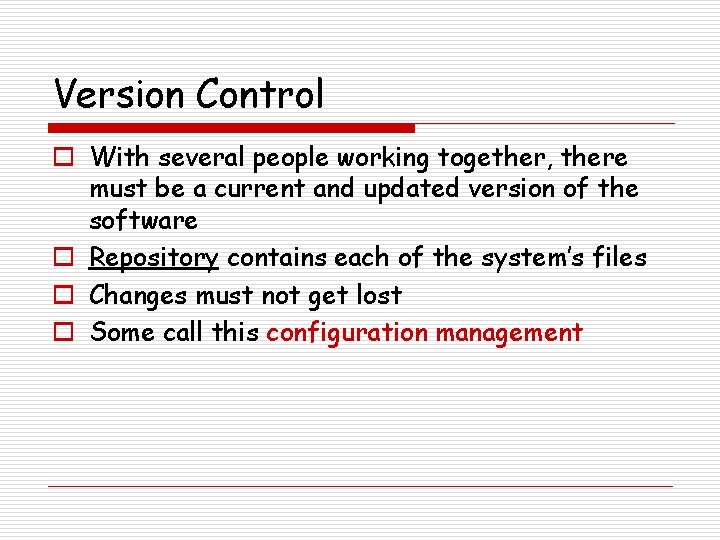 Design and Programming Chapter 7 Applied Software Project