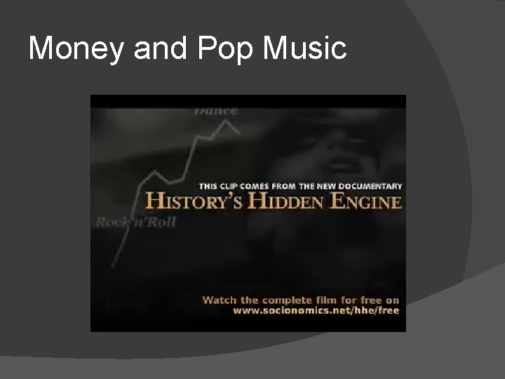 Money and Pop Music 