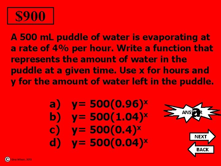 $900 A 500 m. L puddle of water is evaporating at a rate of