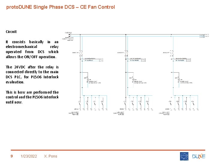 proto. DUNE Single Phase DCS – CE Fan Control Circuit It consists basically in