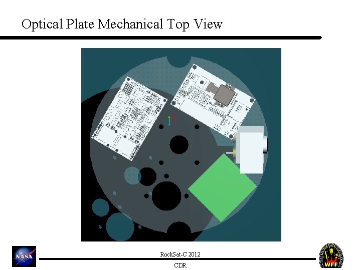 Optical Plate Mechanical Top View Rock. Sat-C 2012 CDR 