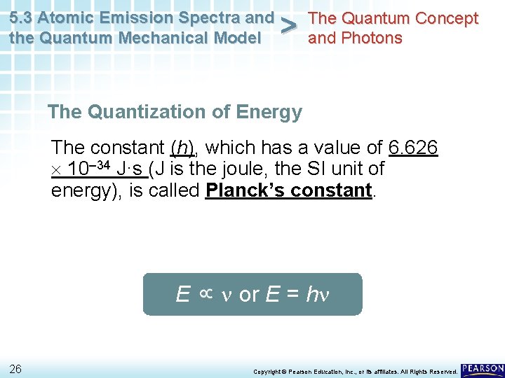 5. 3 Atomic Emission Spectra and the Quantum Mechanical Model > The Quantum Concept