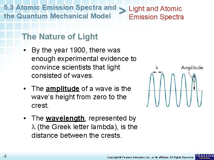 5. 3 Atomic Emission Spectra and the Quantum Mechanical Model > Light and Atomic