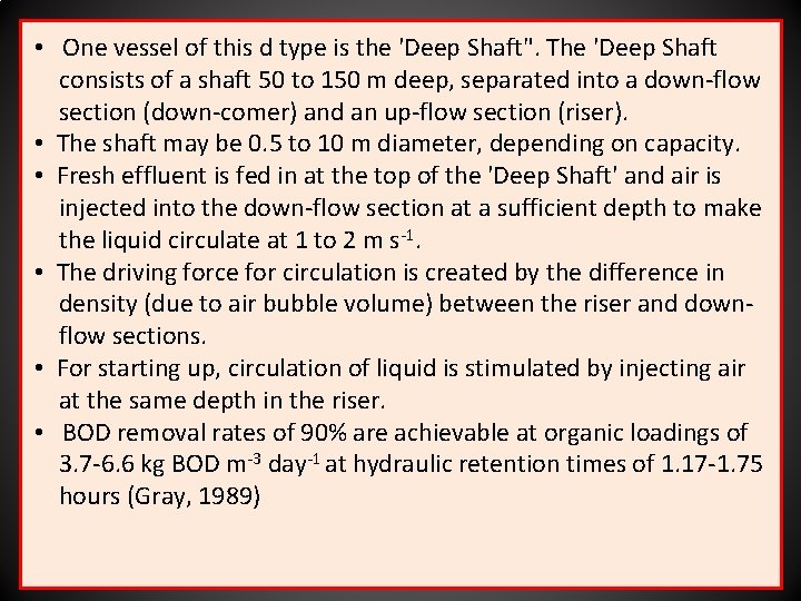  • One vessel of this d type is the 'Deep Shaft". The 'Deep