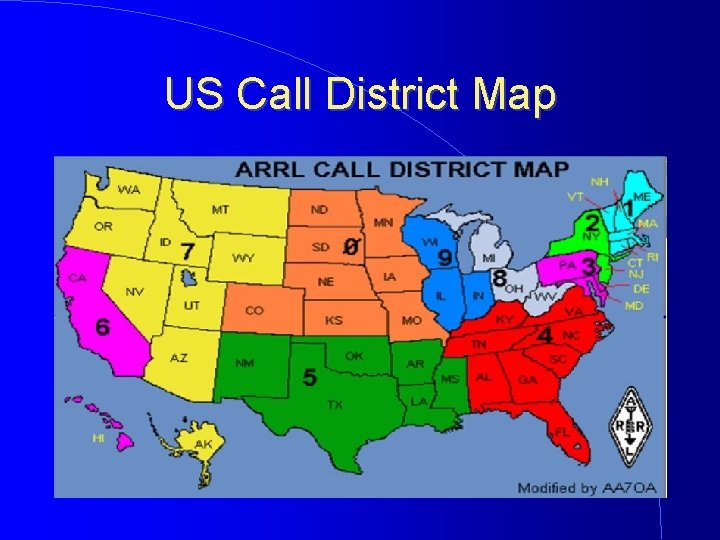 US Call District Map 