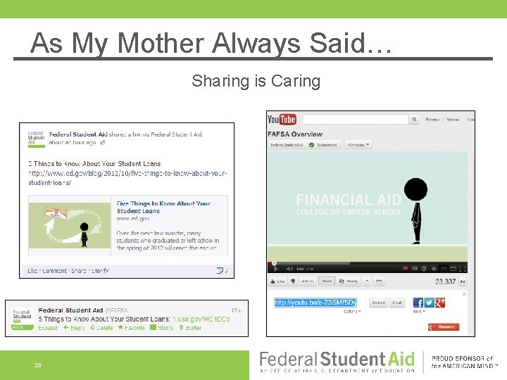 As My Mother Always Said… Sharing is Caring 26 