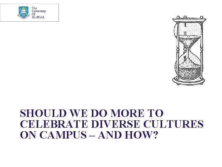 SHOULD WE DO MORE TO CELEBRATE DIVERSE CULTURES ON CAMPUS – AND HOW? 