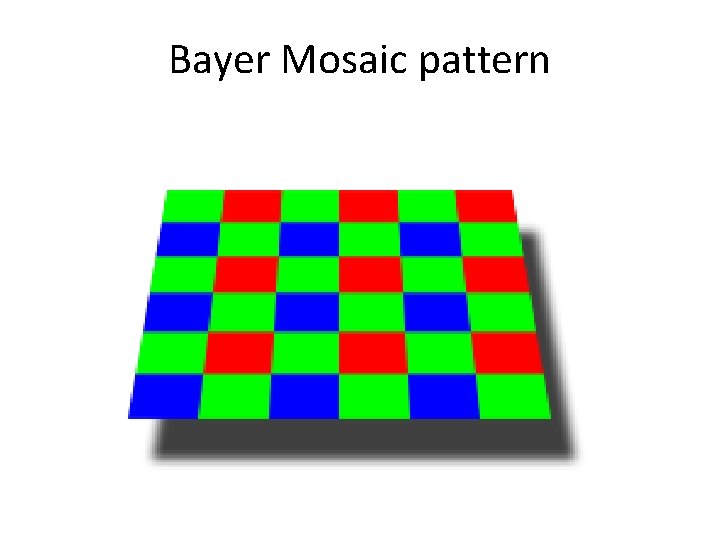 Bayer Mosaic pattern 
