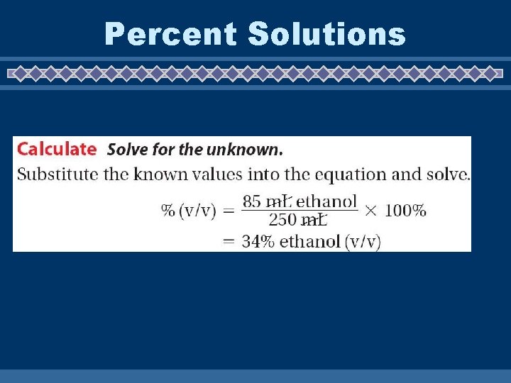 Percent Solutions 