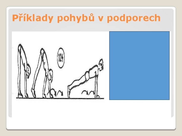 Příklady pohybů v podporech 