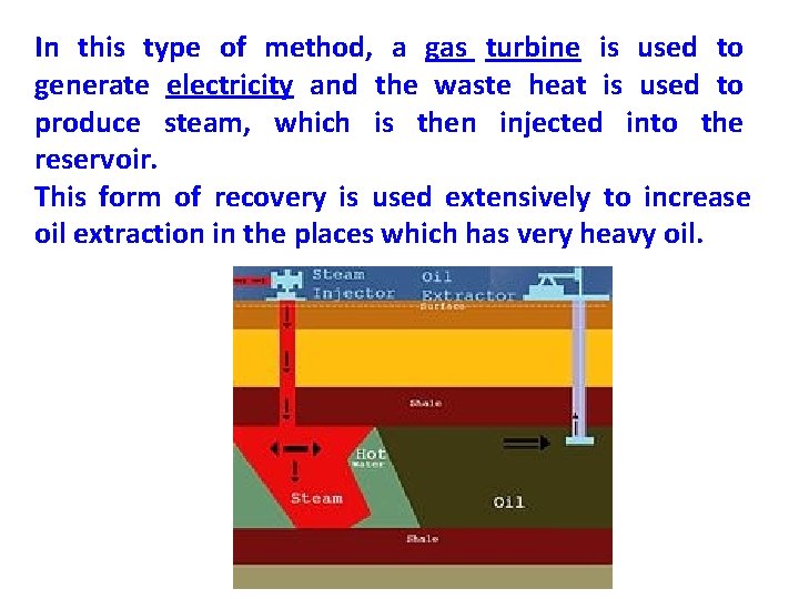 In this type of method, a gas turbine is used to generate electricity and