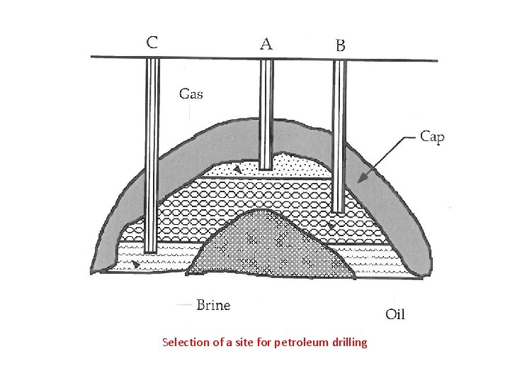 Selection of a site for petroleum drilling 