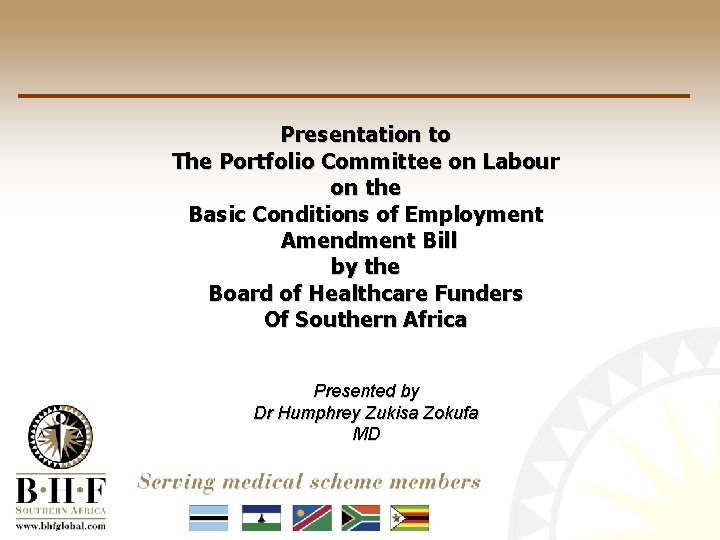 Presentation to The Portfolio Committee on Labour on