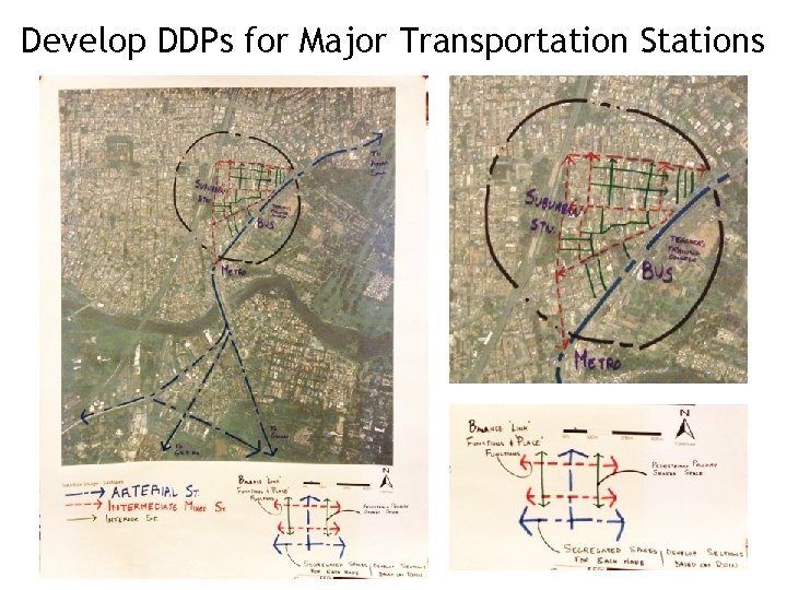Develop DDPs for Major Transportation Stations 