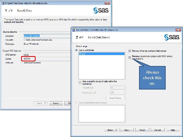 Always check this on. 