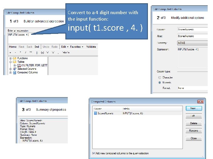 Convert to a 4 digit number with the input function: input( t 1. score