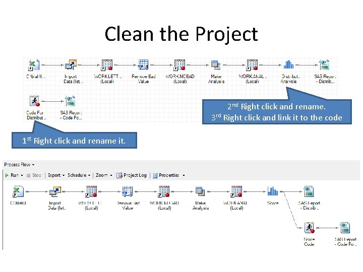 Clean the Project 2 nd Right click and rename. 3 rd Right click and
