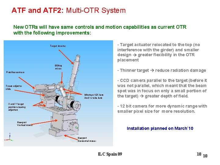 ATF and ATF 2: Multi-OTR System New design of the OTR for ATF-ATF 2