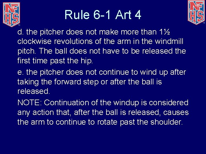 Rule 6 -1 Art 4 d. the pitcher does not make more than 1½