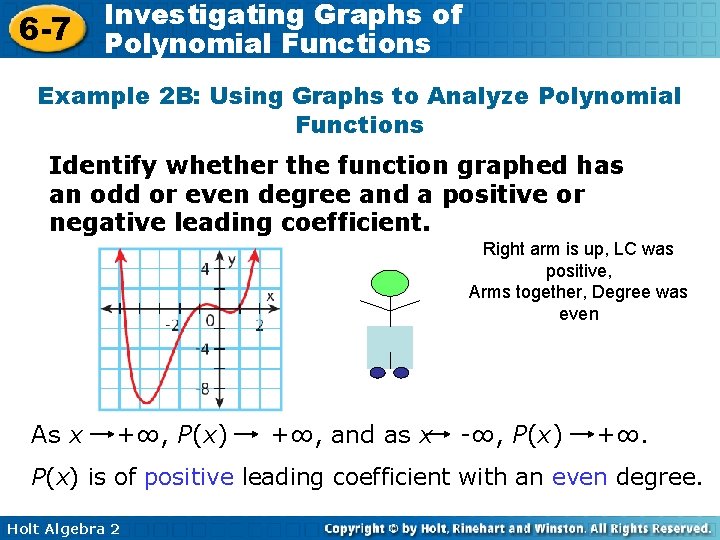 6 -7 Investigating Graphs of Polynomial Functions Example 2 B: Using Graphs to Analyze