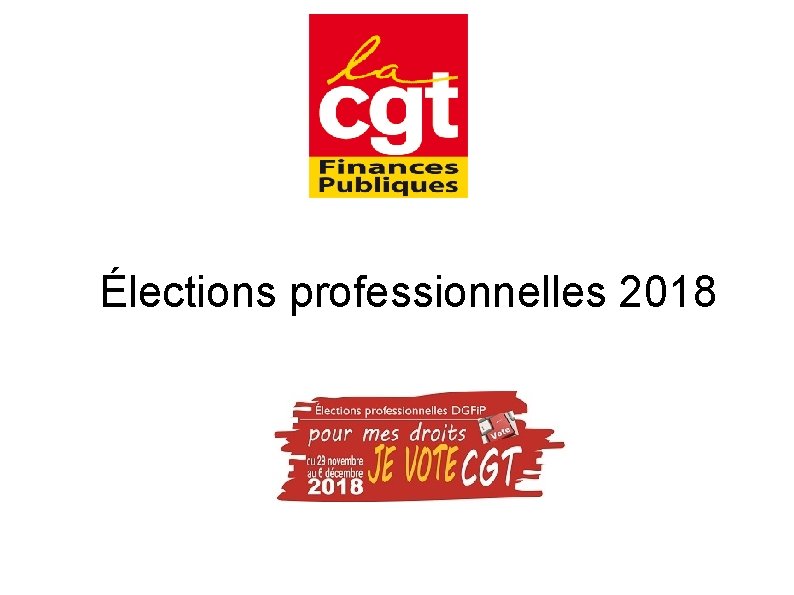 Élections professionnelles 2018 