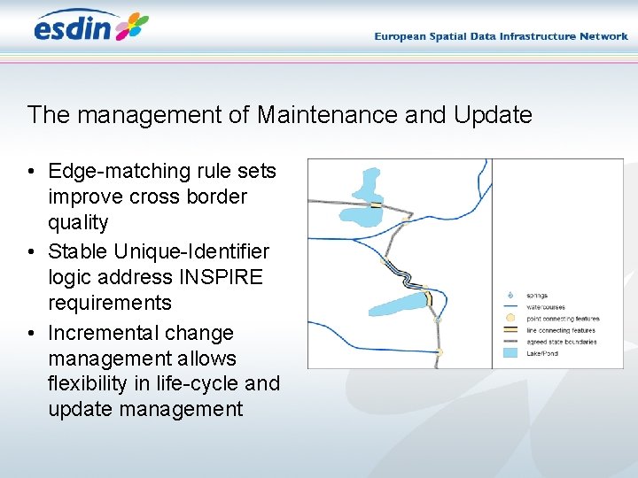 The management of Maintenance and Update • Edge-matching rule sets improve cross border quality The management of Maintenance and Update • Edge-matching rule sets improve cross border quality