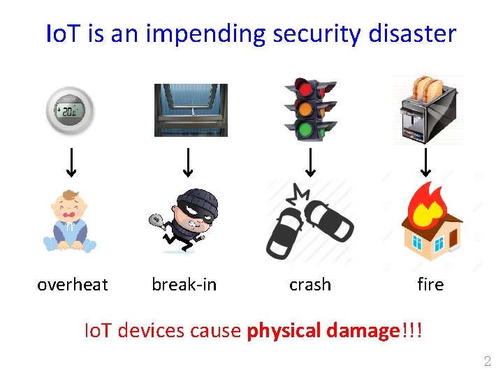 Io. T is an impending security disaster overheat break-in crash fire Io. T devices