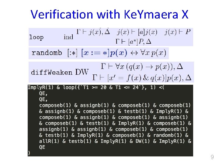 Verification with Ke. Ymaera X 9 