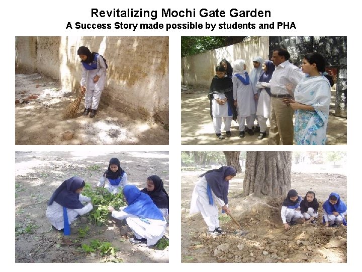 Revitalizing Mochi Gate Garden A Success Story made possible by students and PHA 