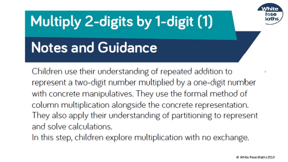 © White Rose Maths 2019 