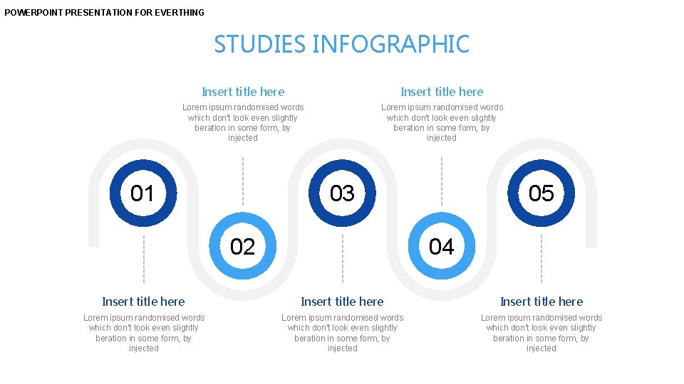 POWERPOINT PRESENTATION FOR EVERTHING STUDIES INFOGRAPHIC Insert title here Lorem ipsum randomised words which