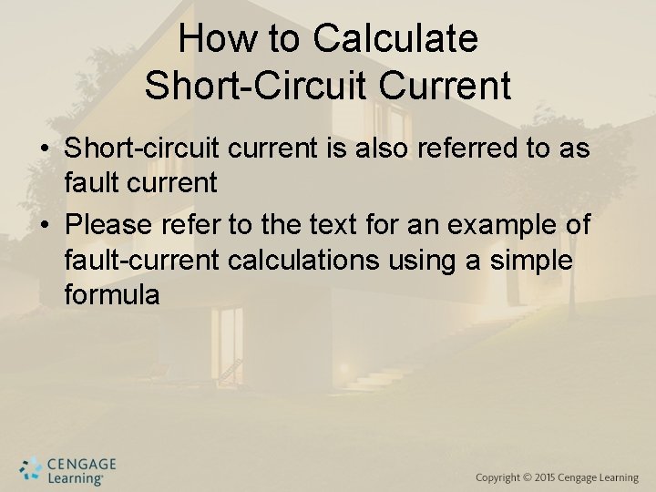 How to Calculate Short-Circuit Current • Short-circuit current is also referred to as fault