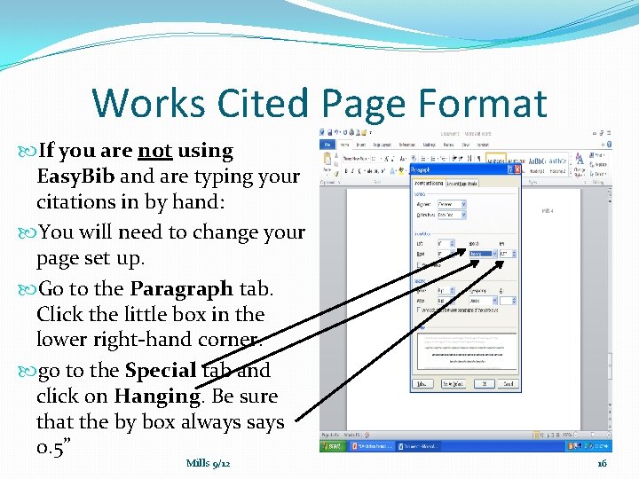 Works Cited Page Format If you are not using Easy. Bib and are typing