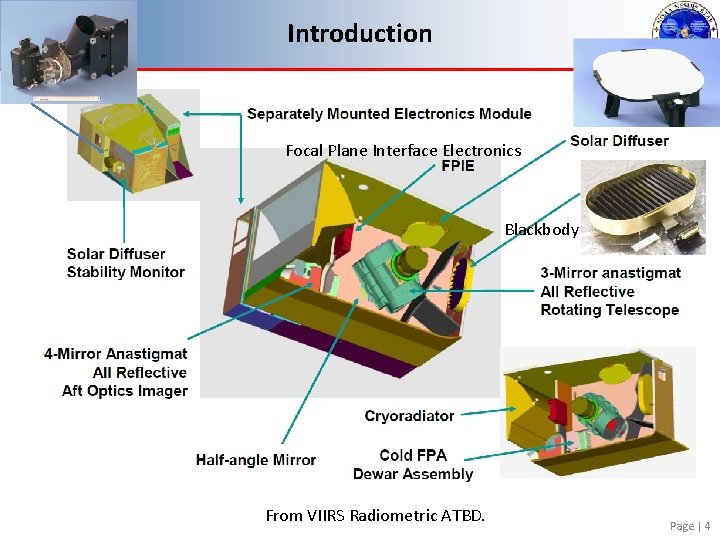Introduction Focal Plane Interface Electronics Blackbody From VIIRS Radiometric ATBD. Page | 4 