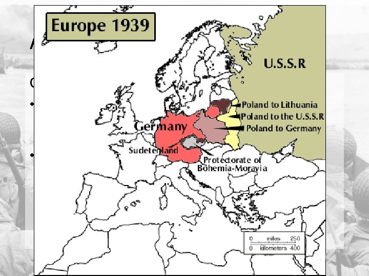 Aggression Germany becomes aggressive. • 1939 – signs a nonaggression pact with the Soviet