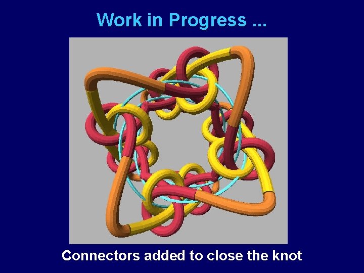 Work in Progress. . . Connectors added to close the knot 