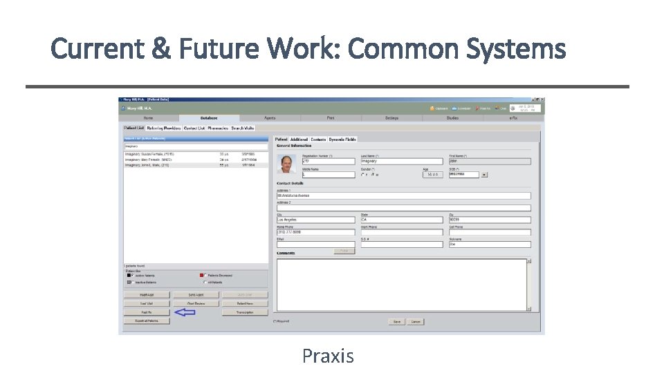 Current & Future Work: Common Systems Praxis 