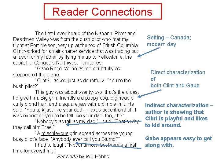 Reader Connections The first I ever heard of the Nahanni River and Deadmen Valley
