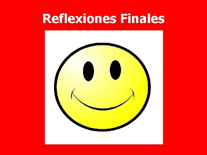 Reflexiones Finales 