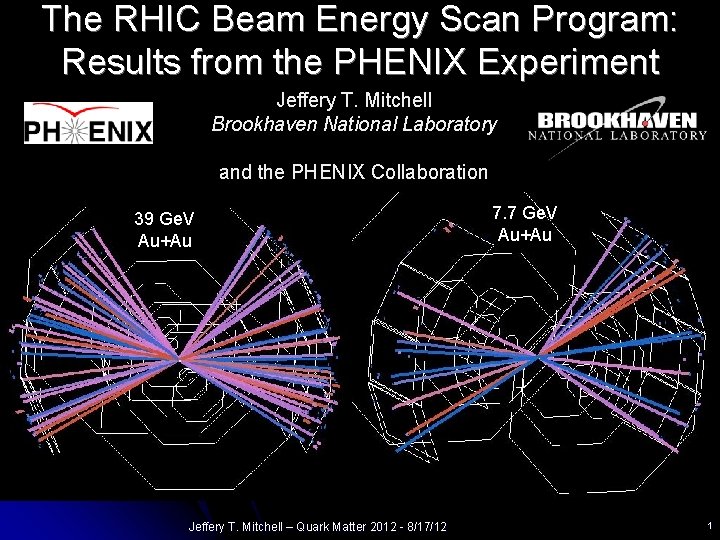 The RHIC Beam Energy Scan Program: Results from the PHENIX Experiment Jeffery T. Mitchell