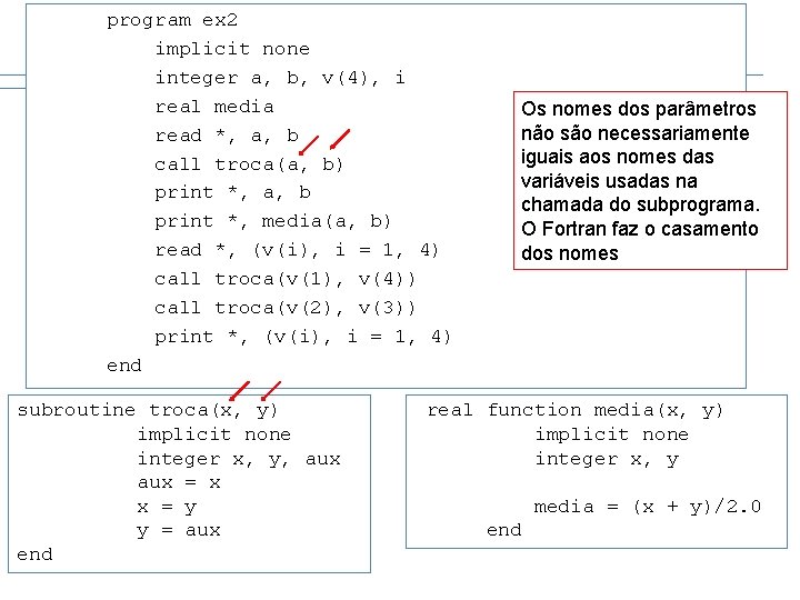 program ex 2 implicit none integer a, b, v(4), i real media read *,