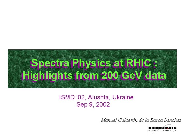 Spectra Physics at at RHIC : : Spectra Highlights from 200 Ge. V data