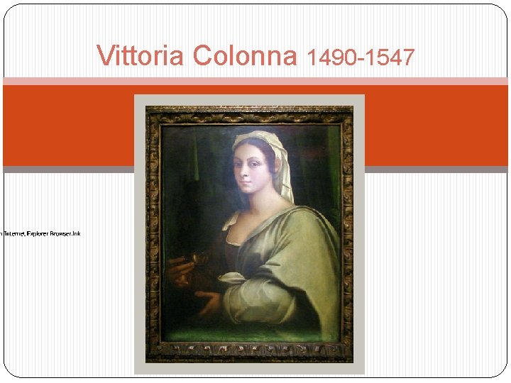 Vittoria Colonna 1490 1547 